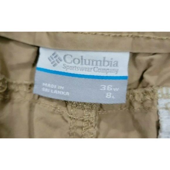 Columbia Mens Shorts Size 36x8 Washed Out Cargo Tan - Picture 3 of 4